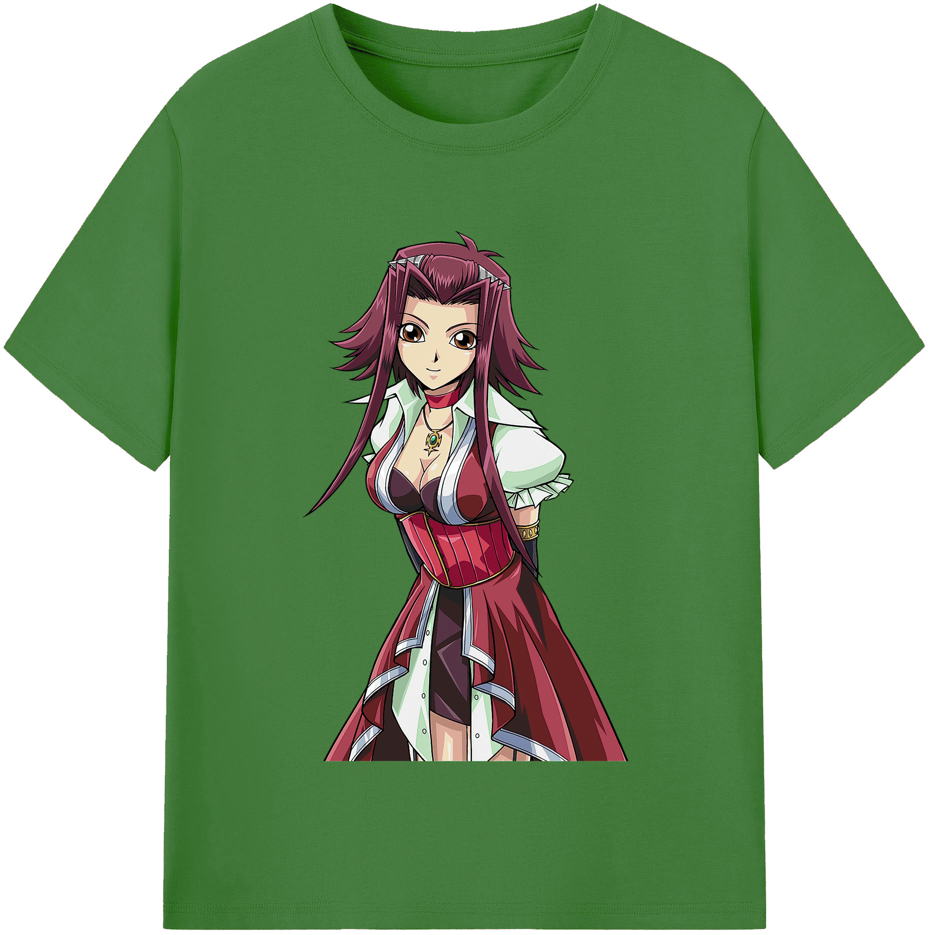 （画像用） 遊☆戯☆王 Yu-Gi-Oh! レディースカジュアルプリントTシャツ（綿100％）